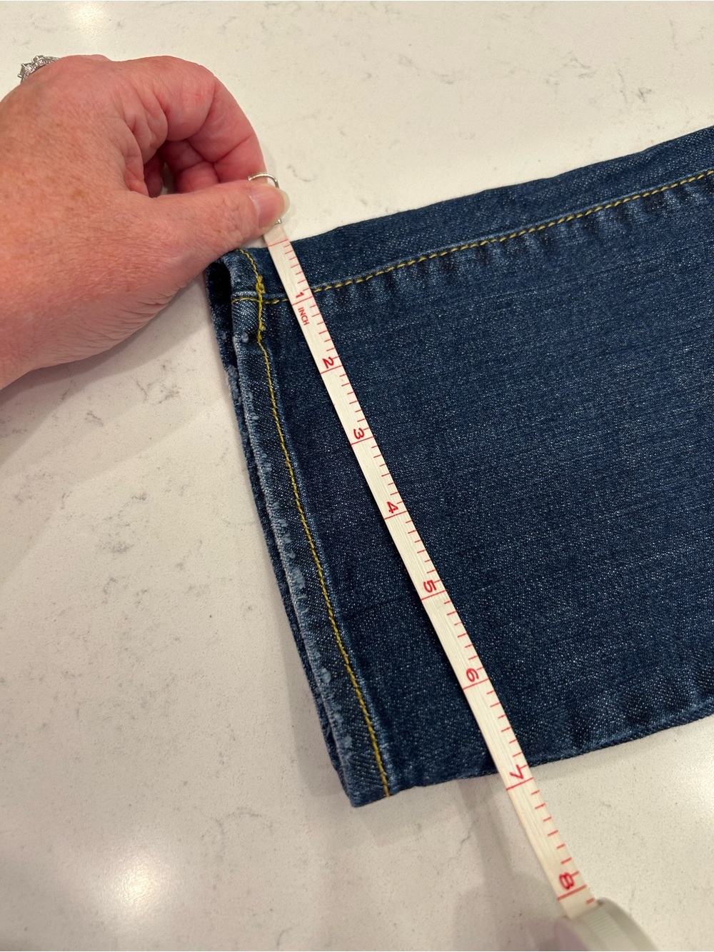 Just Black Distressed Dark Indigo Boyfriend Cut Jeans - Picture 10 of 10
